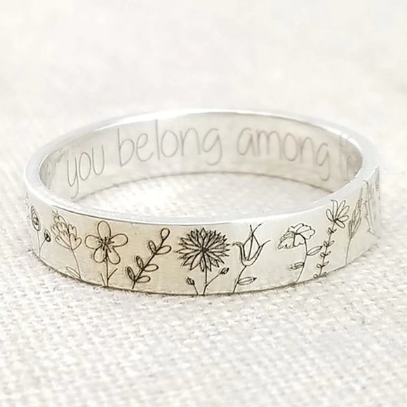Jewelry - 🌼🌷You Belong Among The Wildflowers Sterling Ring